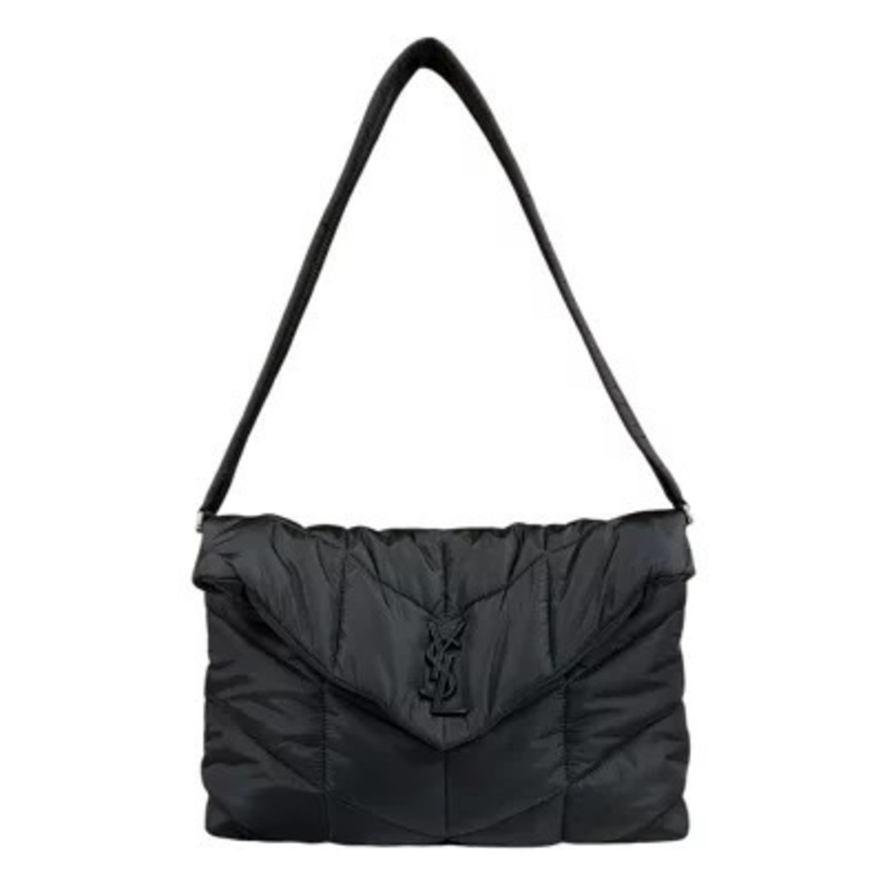 Saint Laurent Loulou Puffer Shoulder Bag Black
